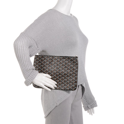 Goyard Goyardine Senat Pochette MM Black 2 of 8