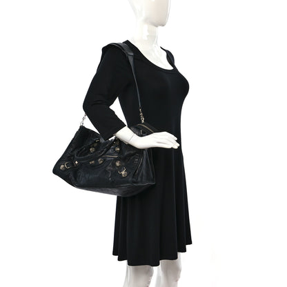 Balenciaga Agneau Giant 21 Silver Hardware Part Time Black 2 of 9