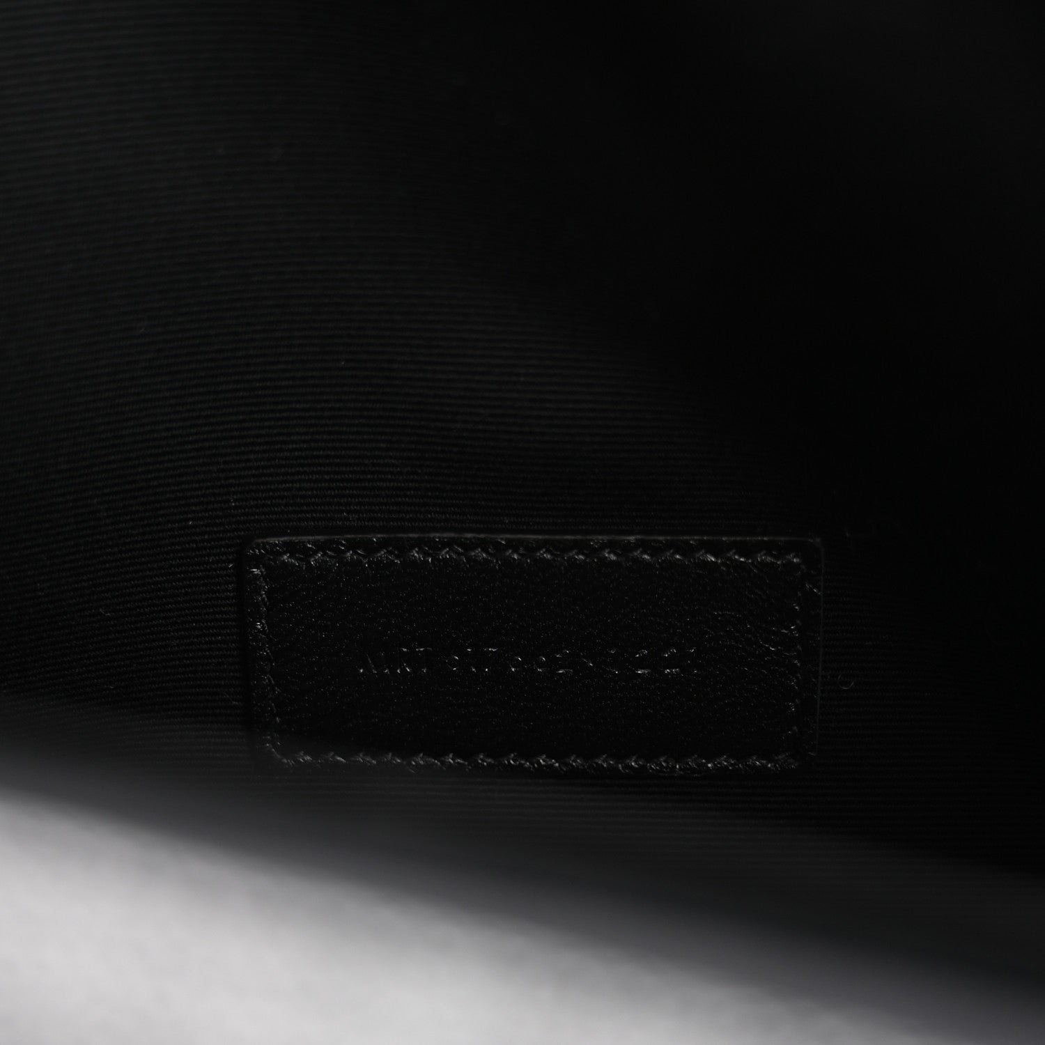 Saint Laurent Grain De Poudre Matelasse Chevron Monogram Envelope Clutch Black 7 of 8