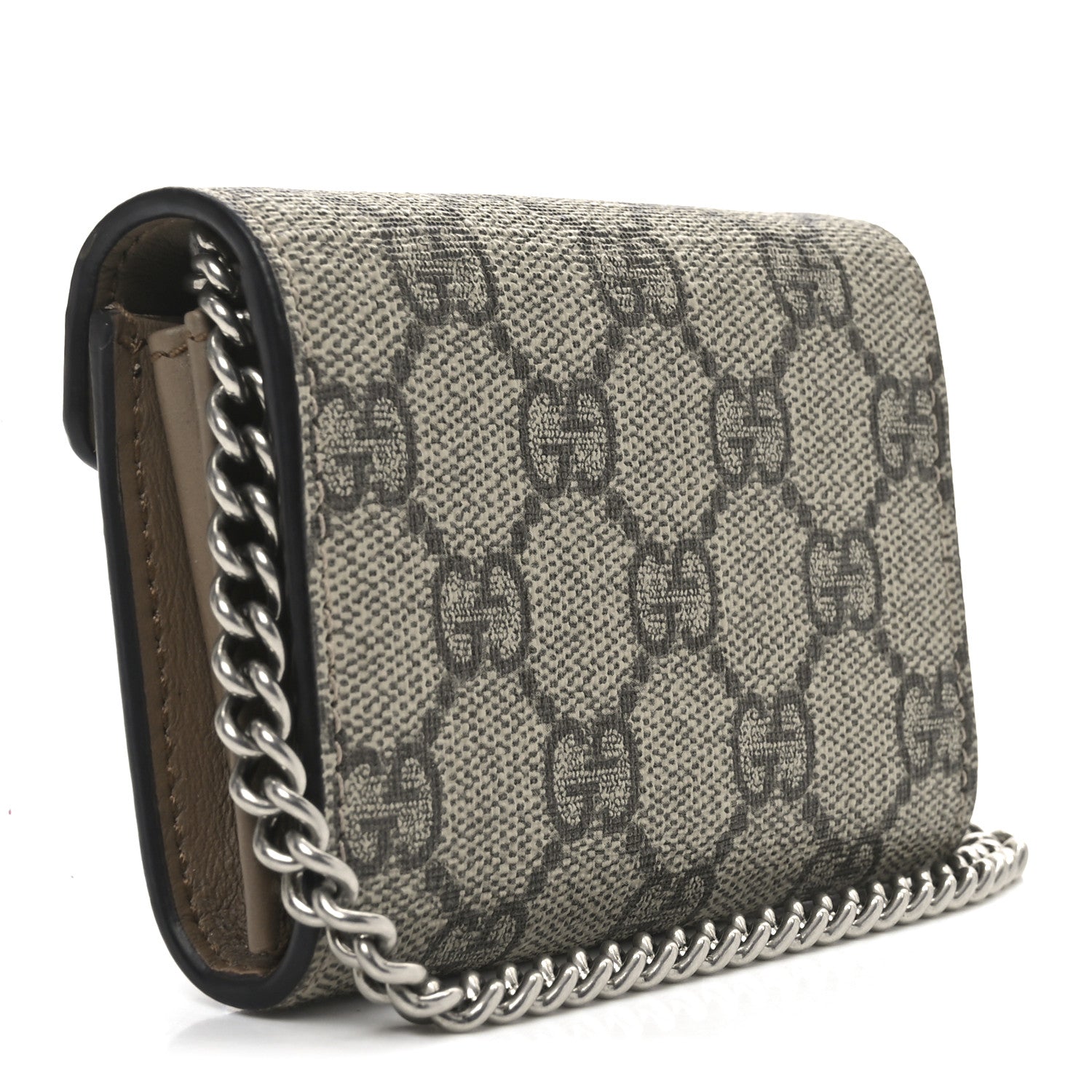 Gucci GG Supreme Monogram Dionysus Coin Purse Taupe 1746087