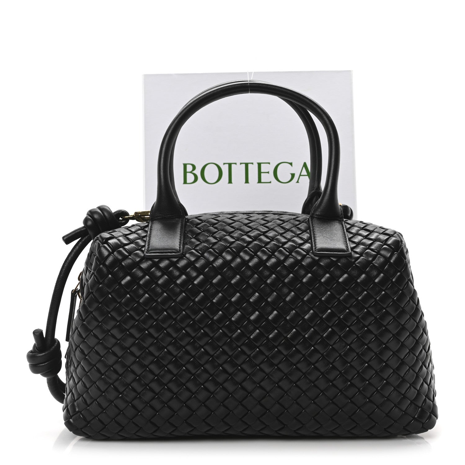 Bottega Veneta Nappa Intrecciato Medium Bauletto Black Black 9 of 9