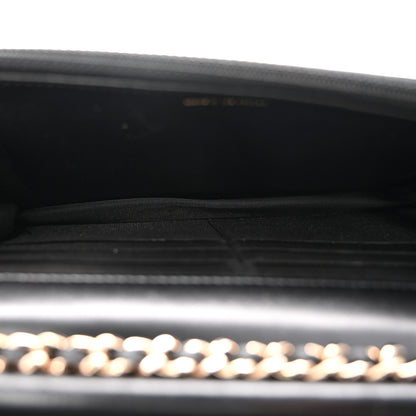 Chanel Lambskin Quilted Chain Around Wallet On Chain WOC Black 5 of 11
