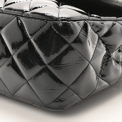 Chanel Patent Quilted Jumbo Double Flap Black 10 of 10