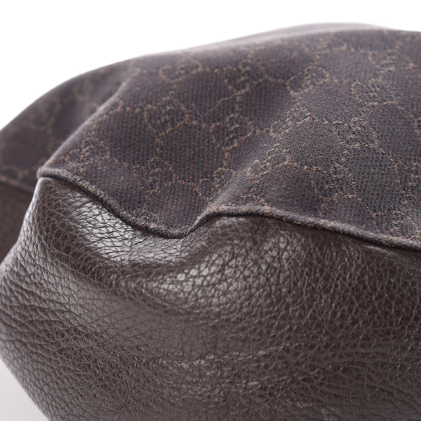 Monogram Calfskin Horsebit Classic Ring Hobo Dark Brown