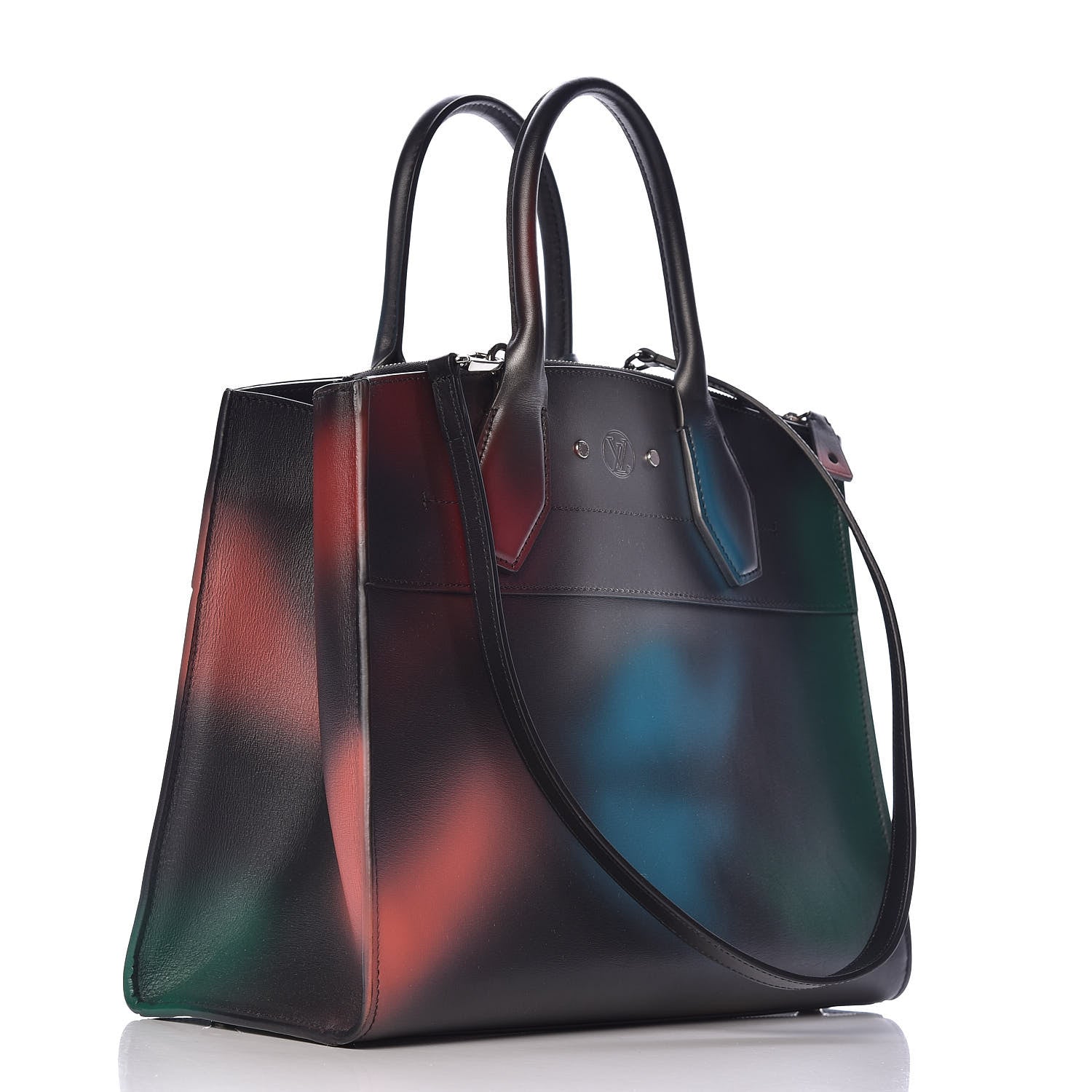 Louis Vuitton Calfskin Hologram City Steamer MM 3 of 10