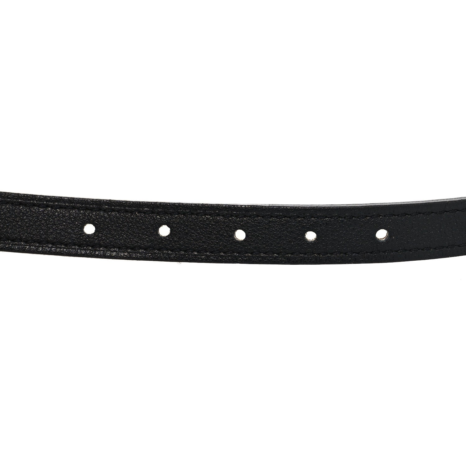 Hermes Swift Epsom 13mm Mini Laquee Reversible Belt 75 Black Gold 4 of 5
