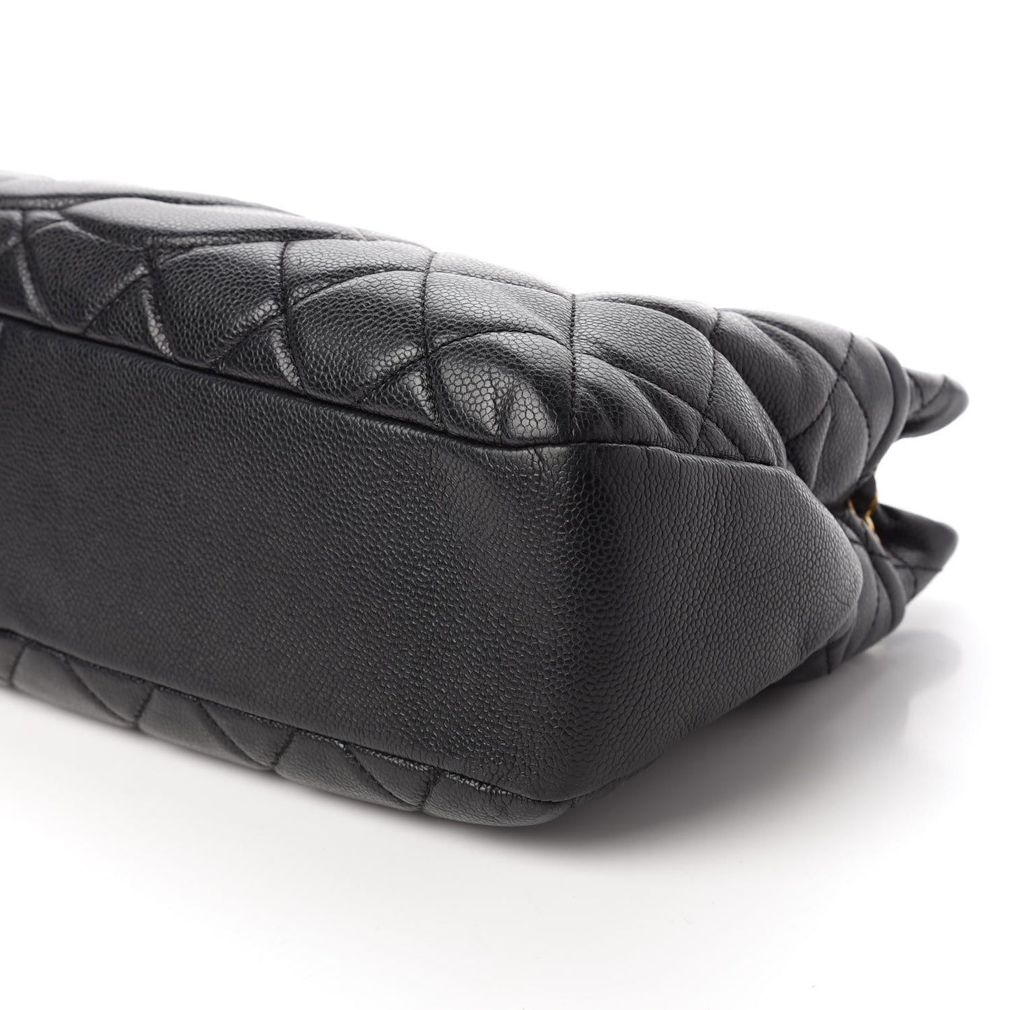 Caviar Quilted Timeless CC Soft Tote Black