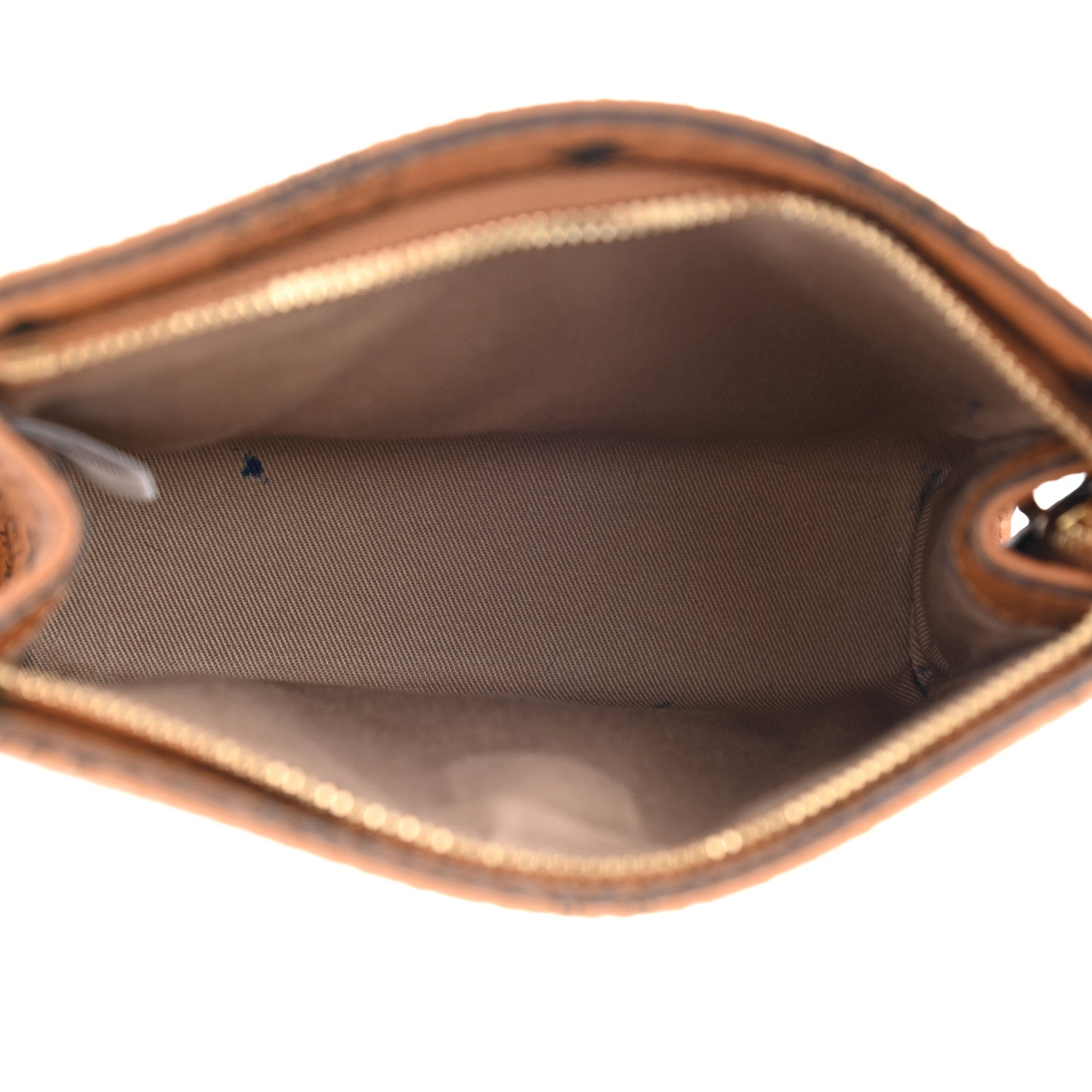 MCM Visetos Small Zip Pouch Cognac 5 of 10