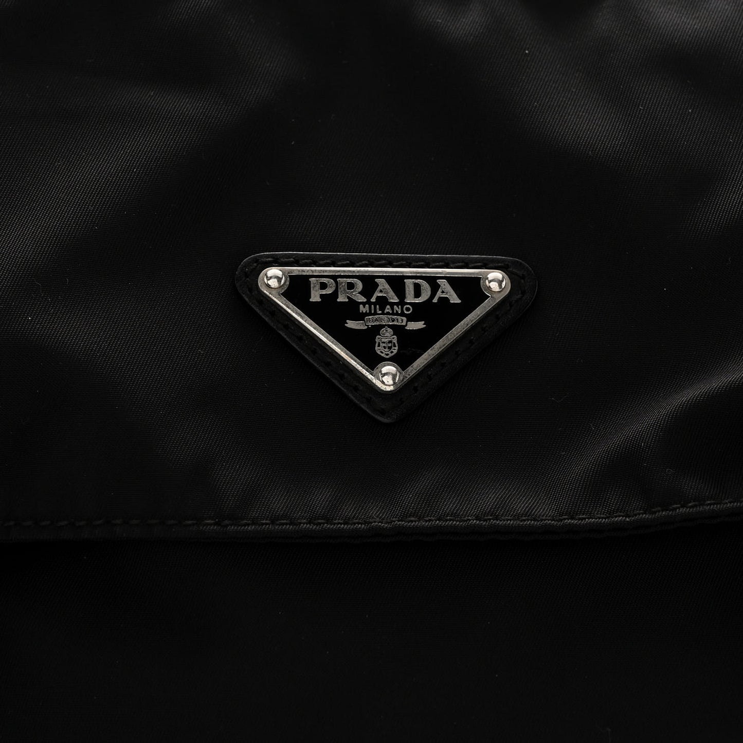 Tessuto Nylon Messenger Bag Black