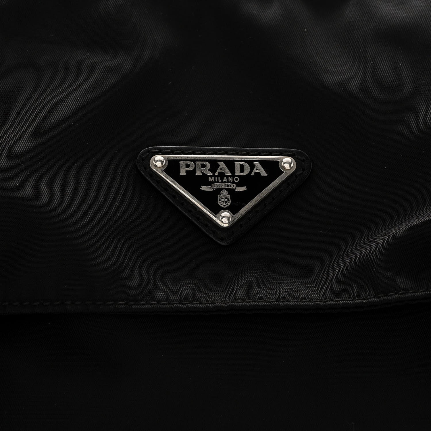 Prada Tessuto Nylon Messenger Bag Black 7 of 9