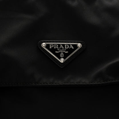 Prada Tessuto Nylon Messenger Bag Black 7 of 9