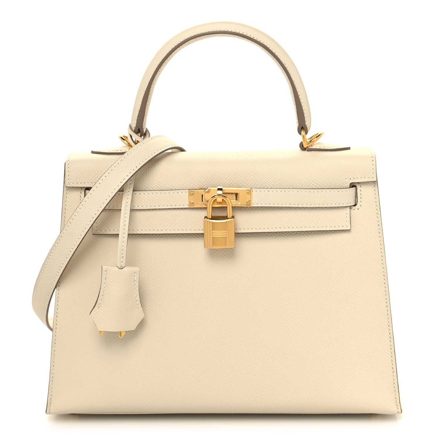 Hermes Epsom Kelly Sellier 25 Craie 1 of 11