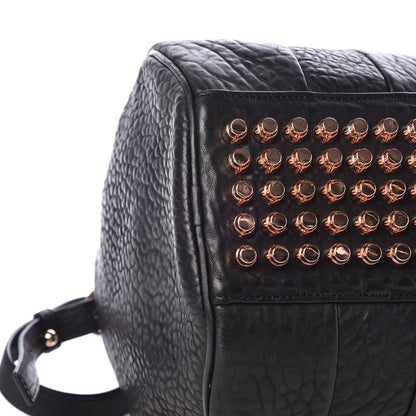 Alexander Wang Pebbled Lambskin Rocco Black Nickel Rose Gold Hardware 9 of 11