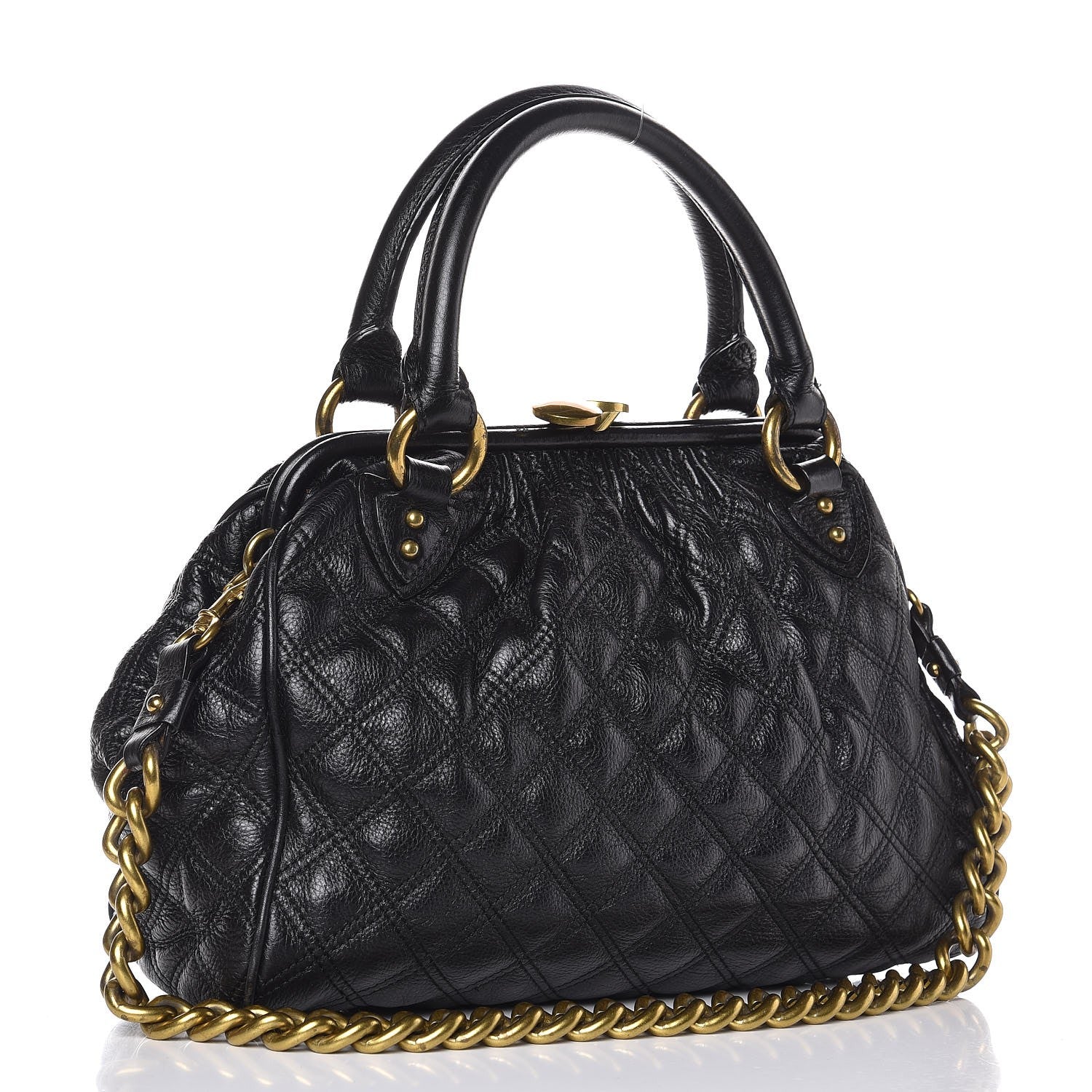 Marc Jacobs Calfskin Quilted Stam Black 3 of 15