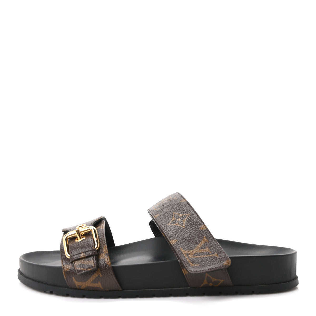 Monogram Bom Dia Mule Sandals 39 Black