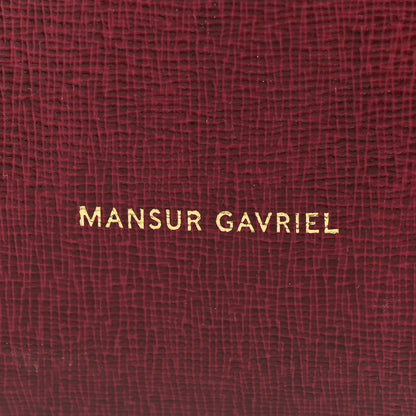 Mansur Gavriel Saffiano Mini Bucket Bag Claret 6 of 10