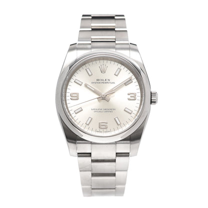 Rolex Stainless Steel 34mm Oyster Perpetual Watch Silver 114200 1 of 5