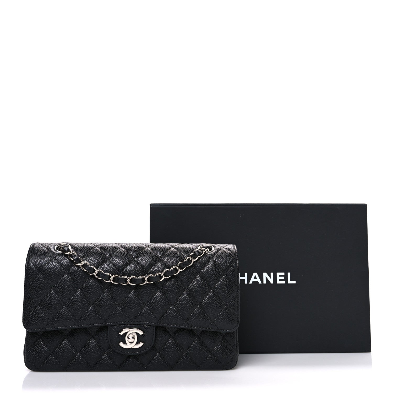 Chanel Caviar Quilted Medium Double Flap Black 11 of 11