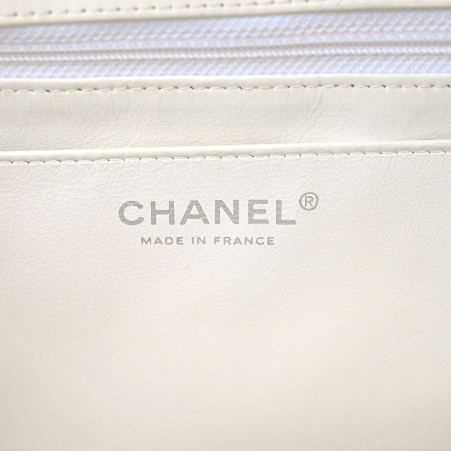 Chanel Lambskin Quilted Jumbo Single Flap White 17 of 24