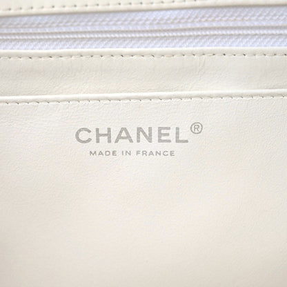 Chanel Lambskin Quilted Jumbo Single Flap White 17 of 24