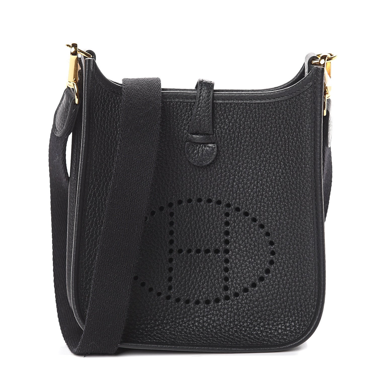 Hermes Taurillon Clemence Evelyne TPM Black 1 of 9