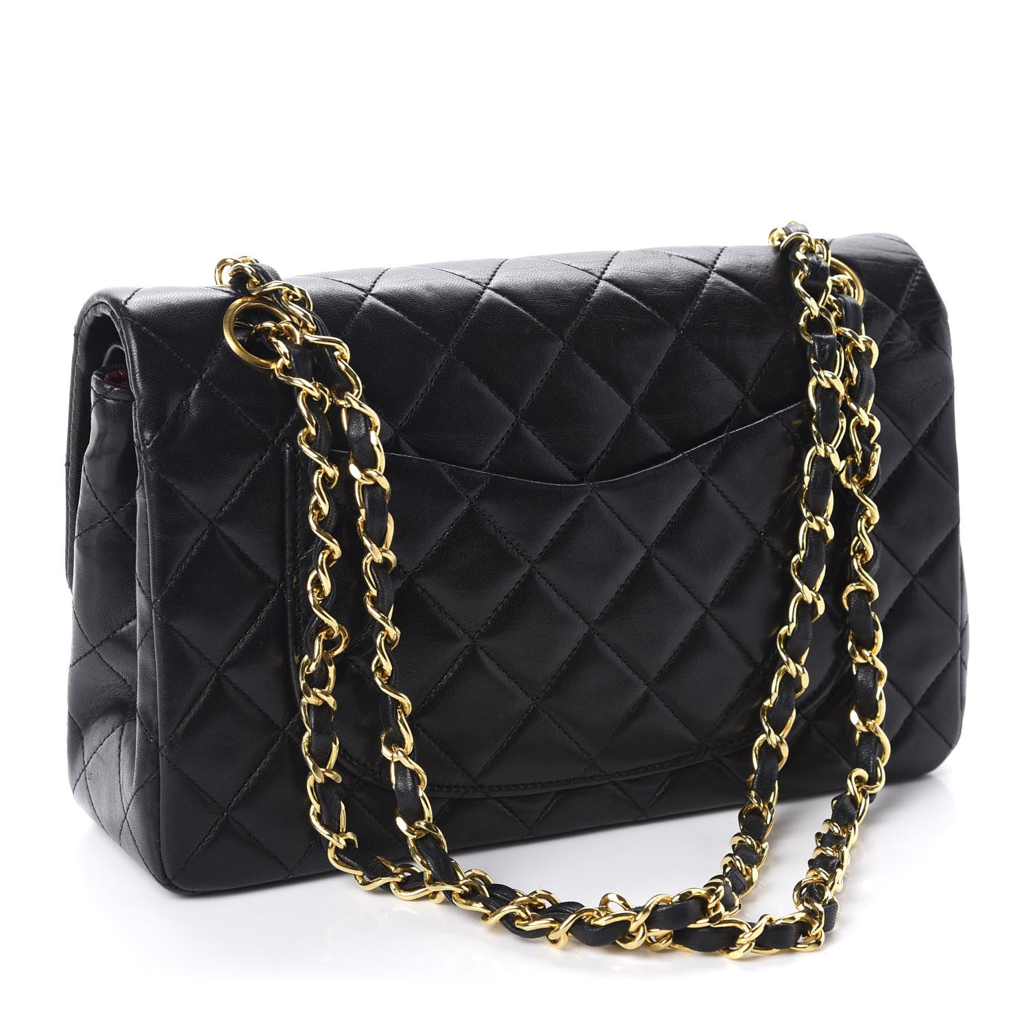 Chanel Lambskin Quilted Small Double Flap Black 3 of 11