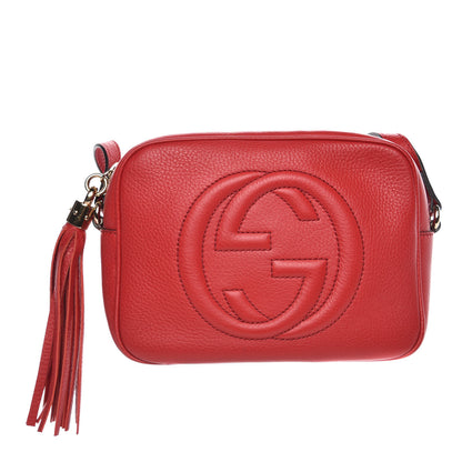 Gucci Pebbled Calfskin Small Soho Disco Bag Tabasco Red 1 of 7