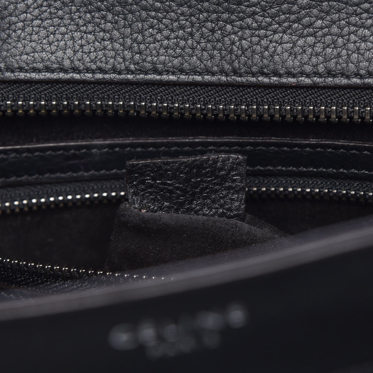 Celine Drummed Calfskin Mini Luggage Black 7 of 17