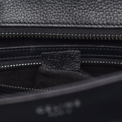 Celine Drummed Calfskin Mini Luggage Black 7 of 17
