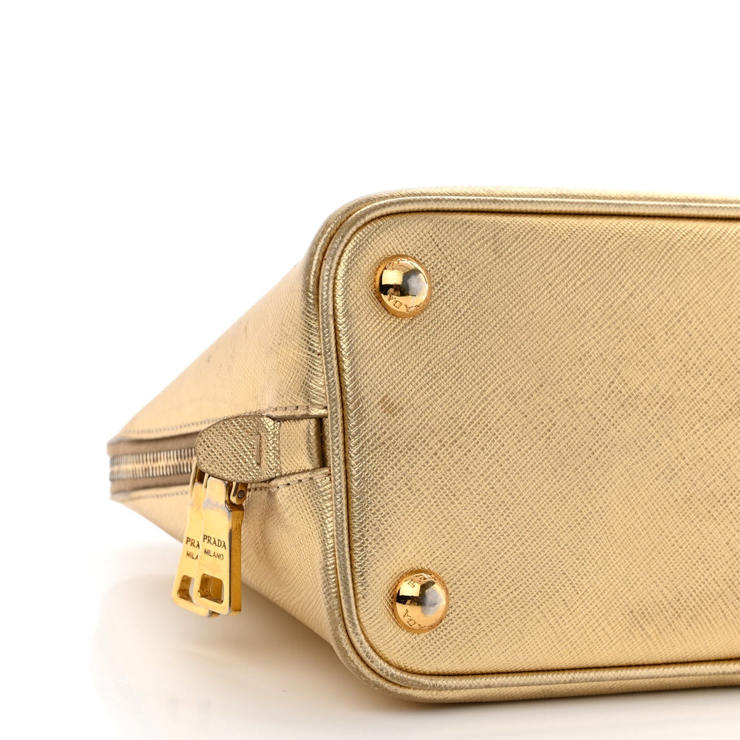 Saffiano Lux Small Promenade Tote Platino