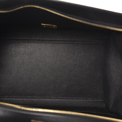 Celine Bullhide Calfskin Grained Nubuck Small Tri-Color Trapeze Medium Blue 6 of 11