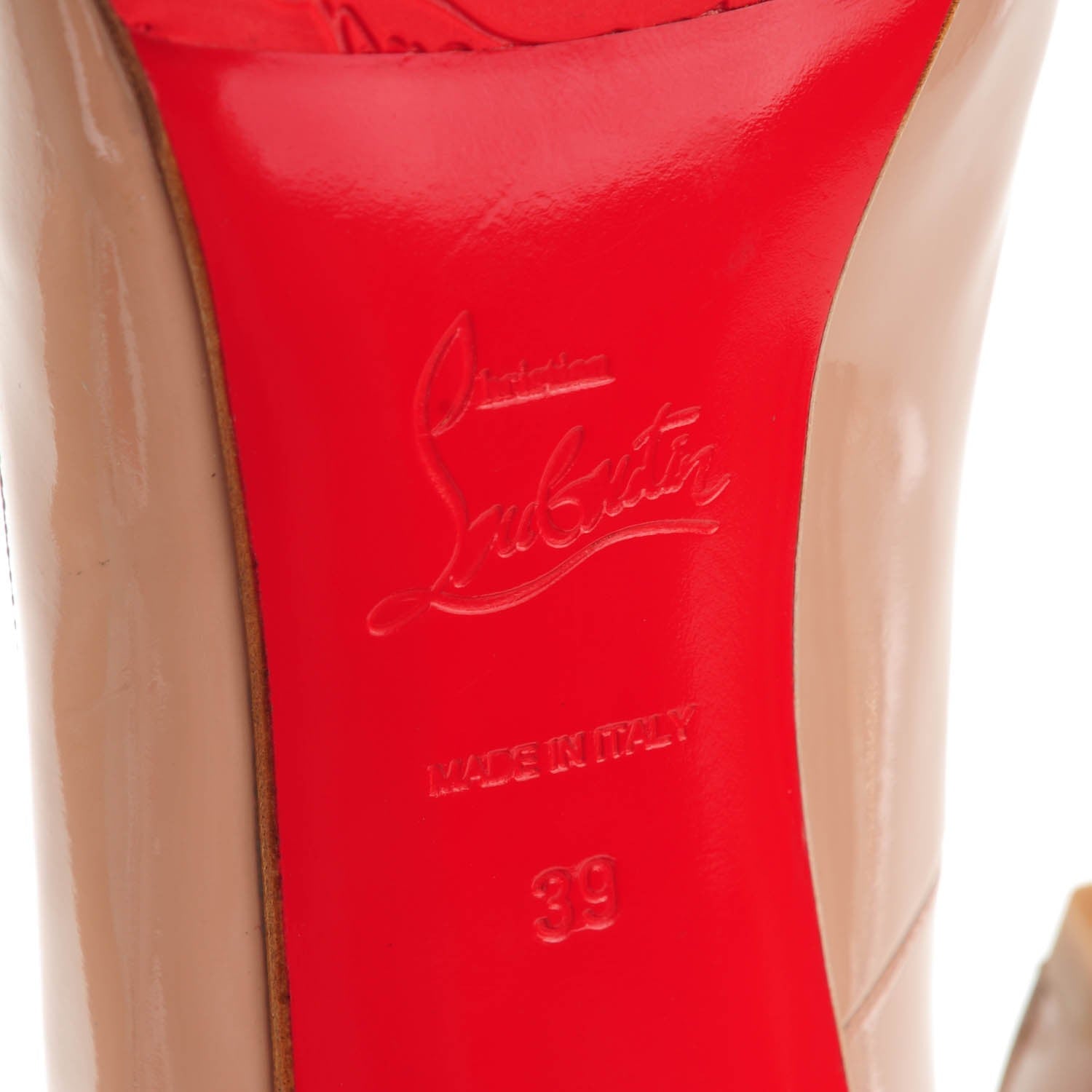 Christian Louboutin Patent Love Me 120 Pumps 39 Nude 6 of 8