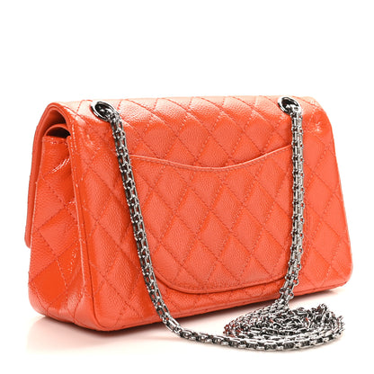 Chanel Patent Caviar Quilted 2.55 Reissue 225 Flap Orange 3 of 11