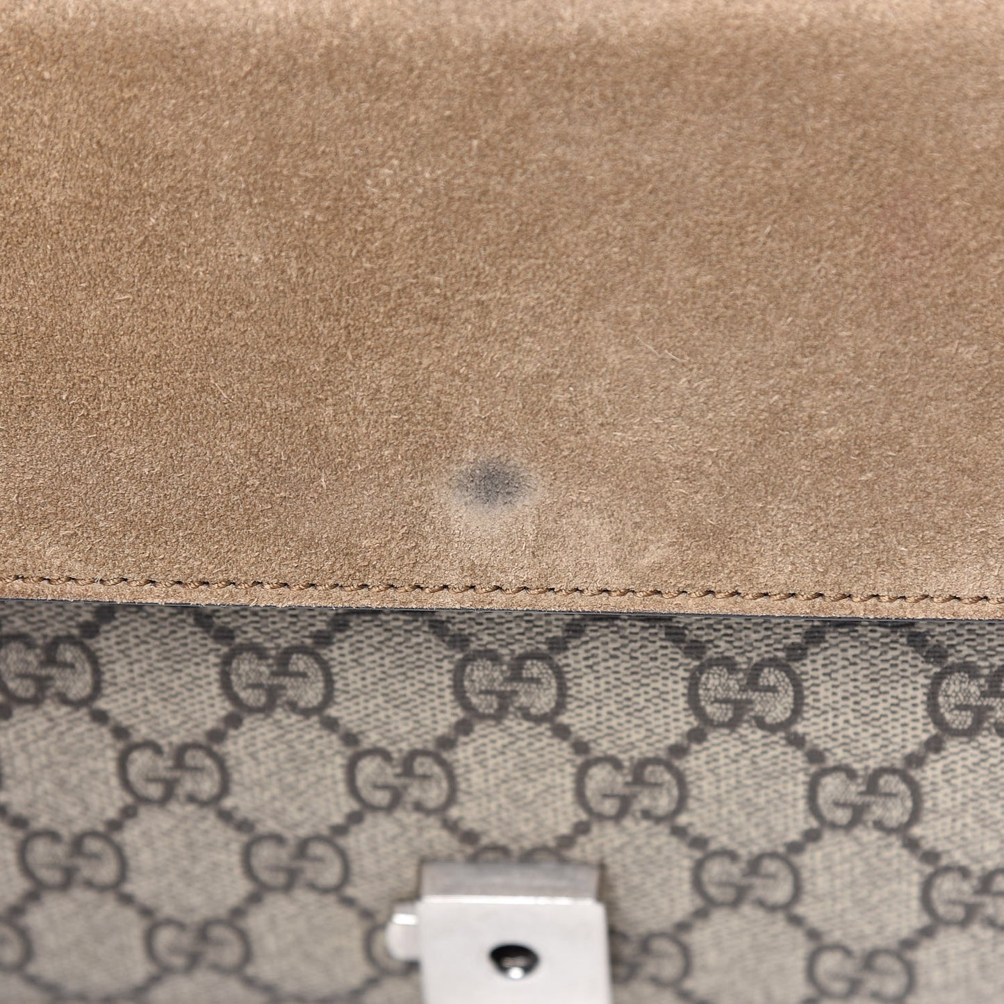 GG Supreme Monogram Small Dionysus Shoulder Bag Taupe