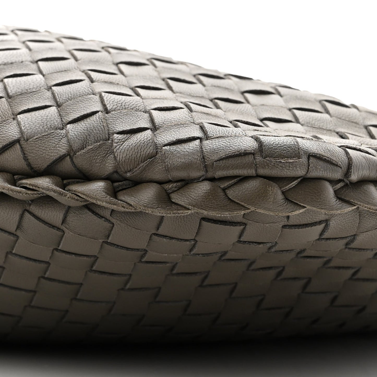 Nappa Intrecciato Large Veneta Hobo Grey