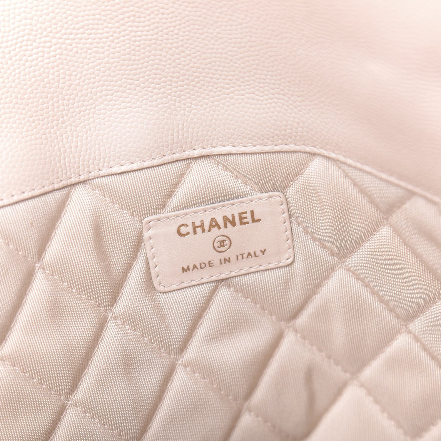 Chanel Caviar Quilted Large Golden Class Pouch Light Pink 6 of 10