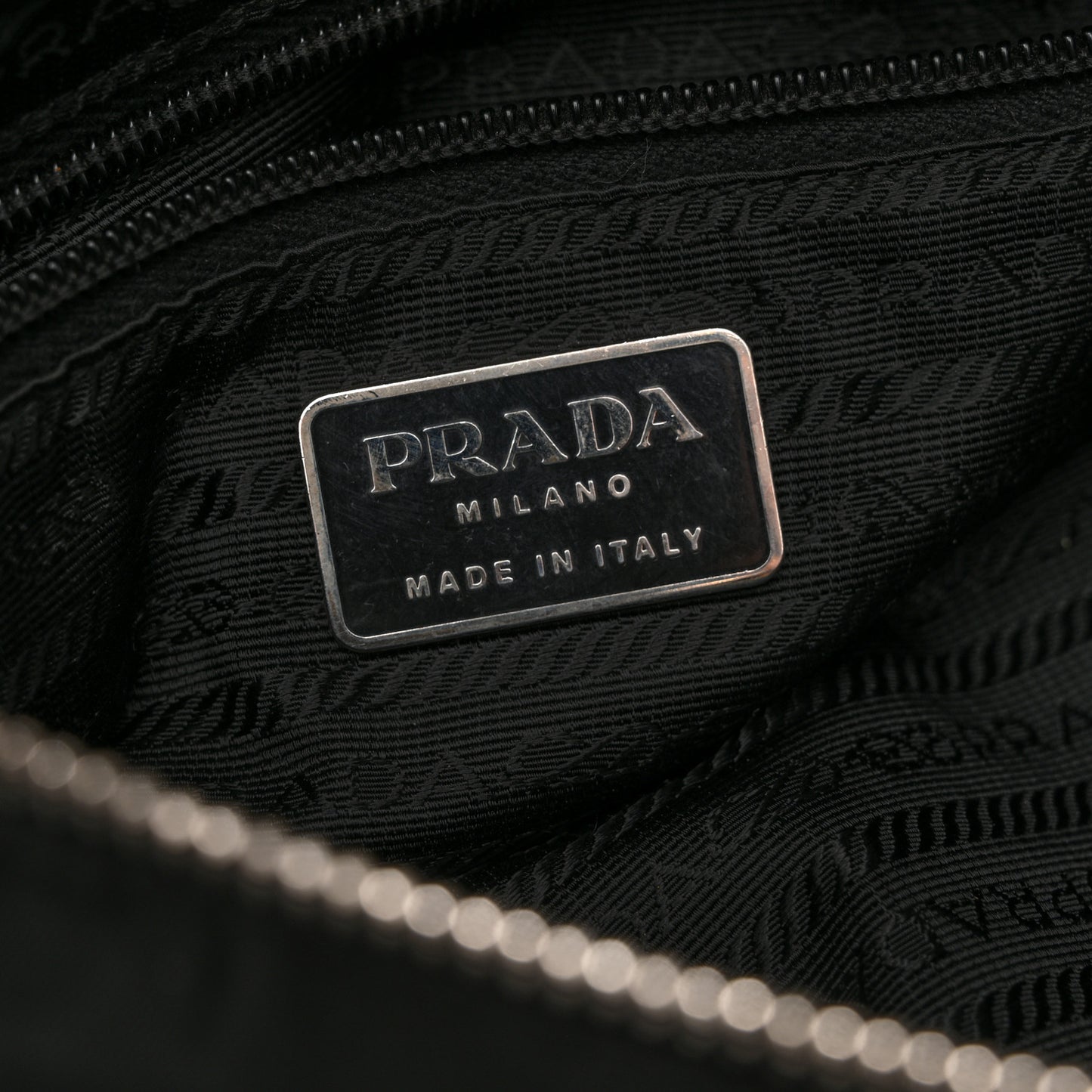Nylon Shoulder Bag  Black