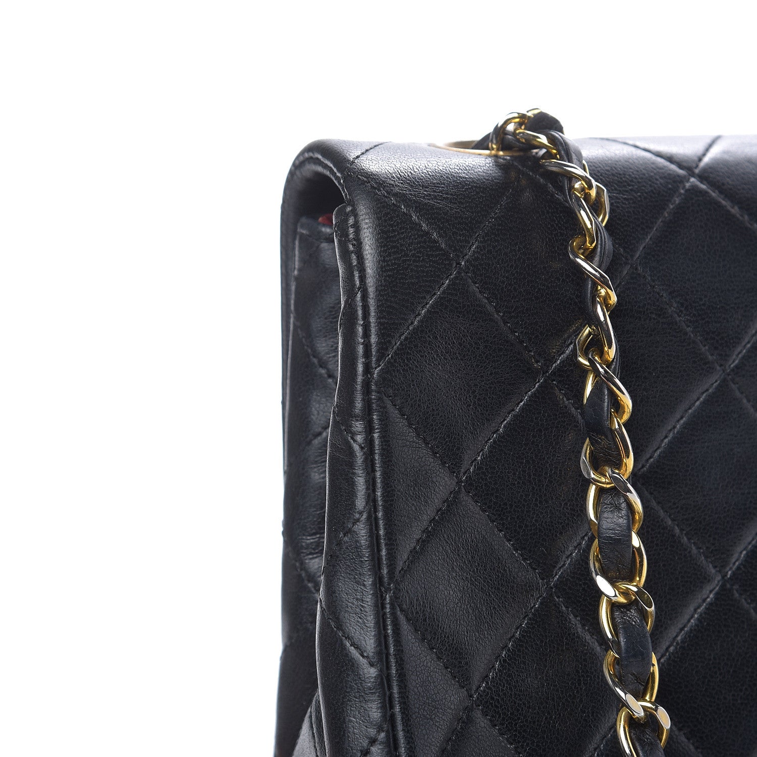 Chanel Lambskin Quilted Mini Square Flap Black 13 of 16