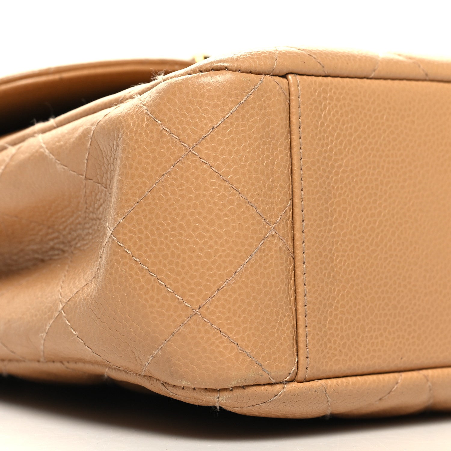 Chanel Caviar Quilted Flap Shoulder Bag Beige 9 of 12