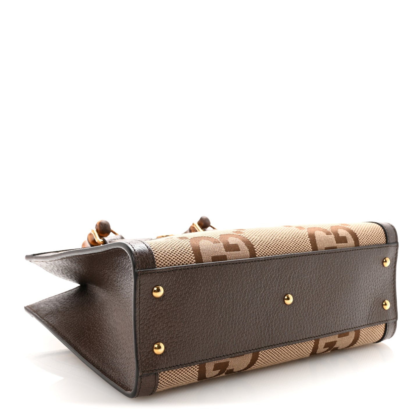Monogram Jumbo GG Textured Dollar Calfskin Small Diana Tote Bag Camel Ebony New Acero Pomegranate Red