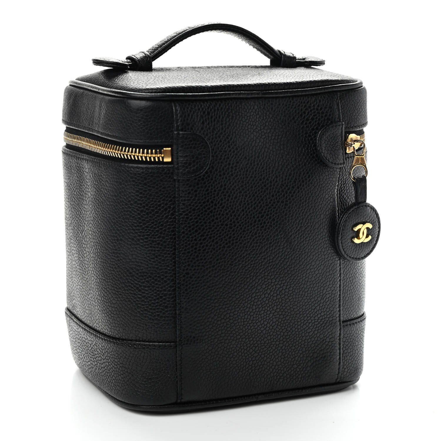 Chanel Caviar Vanity Cosmetic Case Black 3 of 10