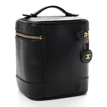 Chanel Caviar Vanity Cosmetic Case Black 3 of 10