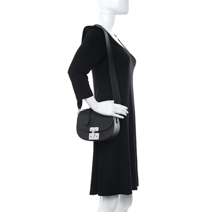 Moynat Taurillon Blush Flori PM Black 2 of 12