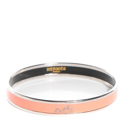 Hermes Enamel Printed Caleche Narrow Bracelet 62 Mango 1 of 5