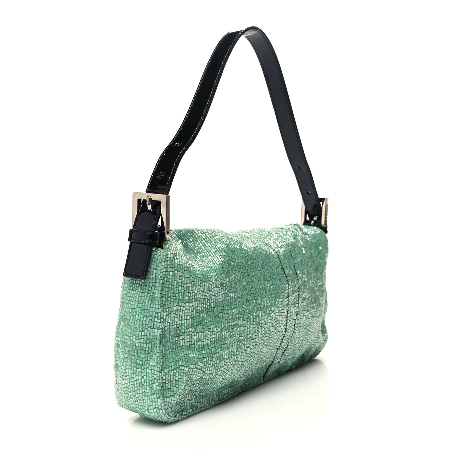 Beaded Crystal Baguette Green Black
