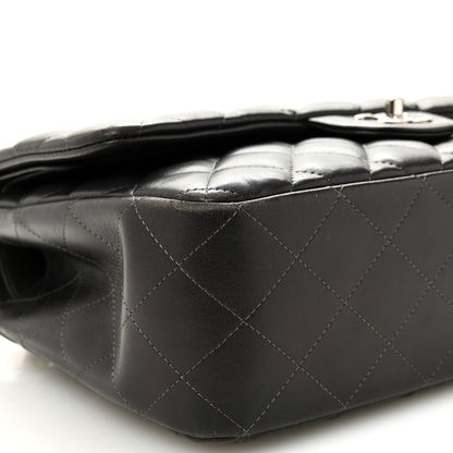 Chanel Lambskin Quilted Jumbo Double Flap Dark Grey 9 of 10