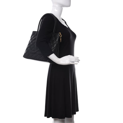 Chanel Caviar Quilted Medallion Tote Black 2 of 10