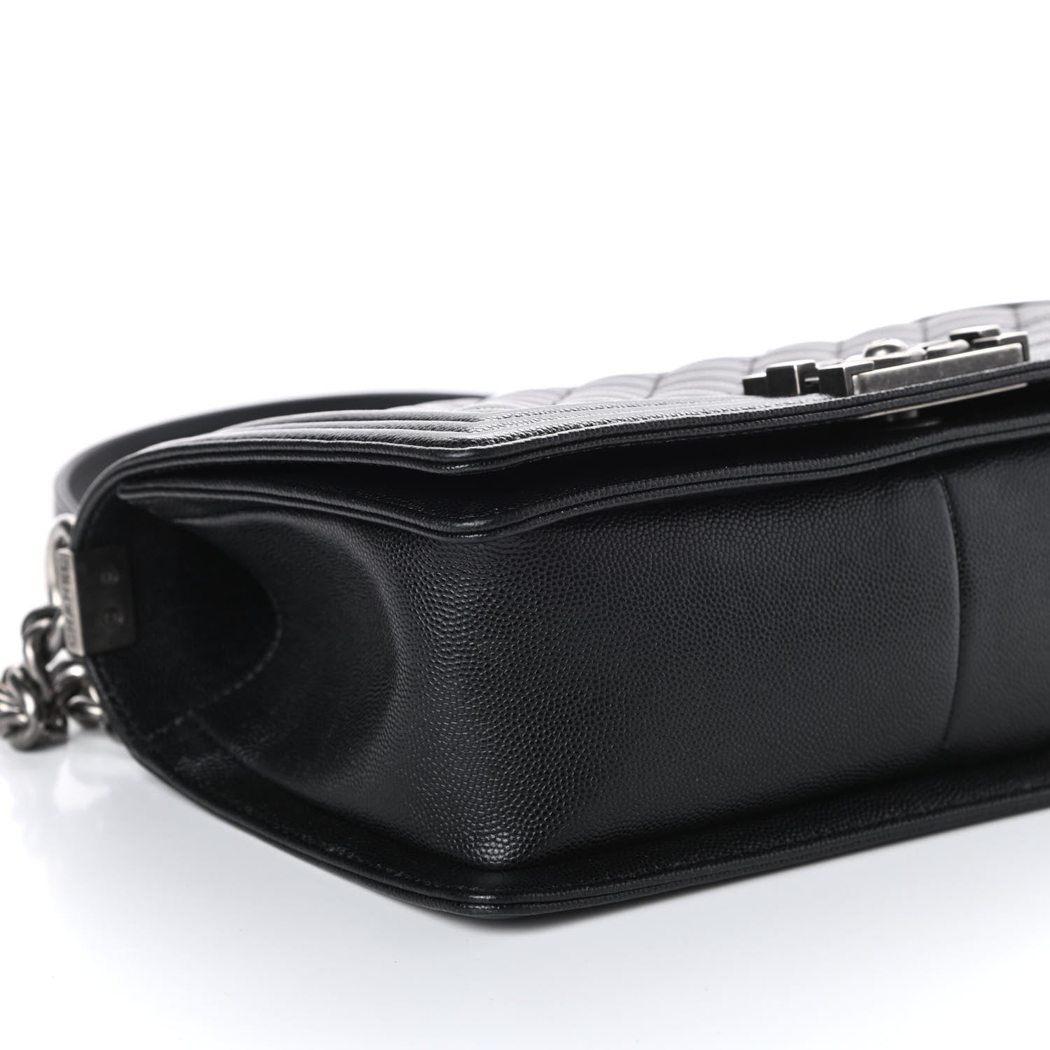 Chanel Caviar Quilted Medium Boy Flap Black 9 of 10