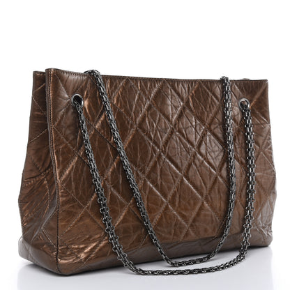 Chanel Aged Calfskin Reissue 2.55 Tote Bronze 3 of 11