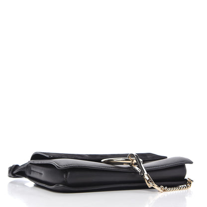 Chloe Suede Calfskin Small Faye Shoulder Bag Black 4 of 10
